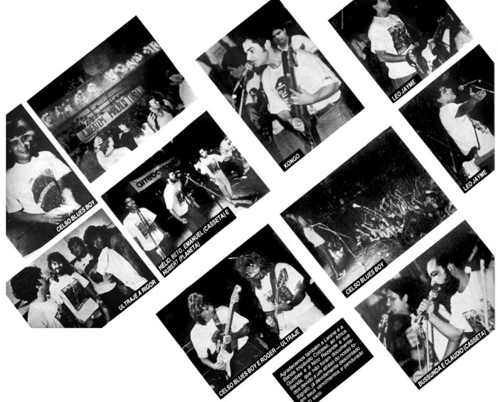 Fotos do show promovido pelos então Planeta Diário e Casseta Popular para o comício fictício do Macaco Tião.