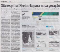 Site explica Diretas-Já para nova geração | Brado Retumbante